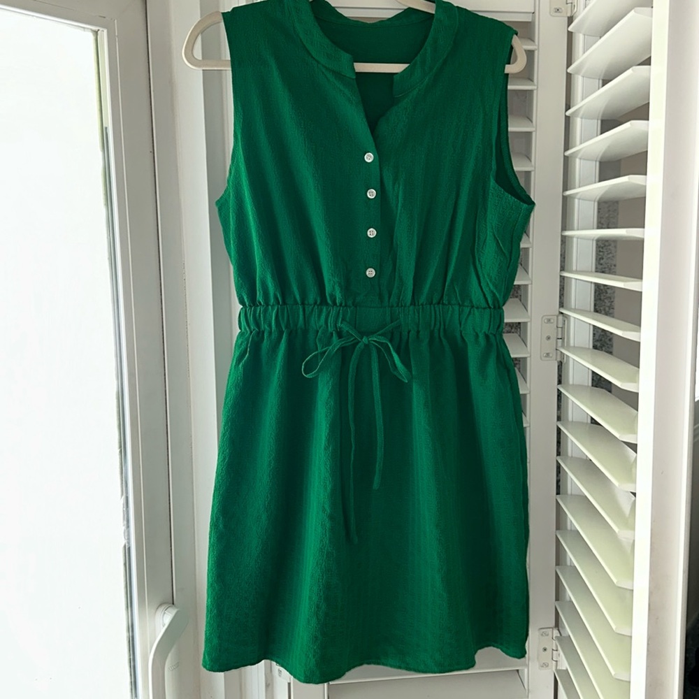 Beautiful green spring dress